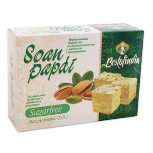  Фото - Воздушные индийские сладости Соан Папди Без сахара Бестофиндия (Soan Papdi Sugarfree Bestofindia), 250 г.